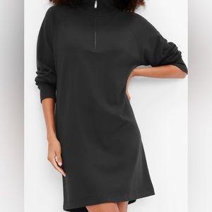 Quarter-Zip Sweatshirt Dress